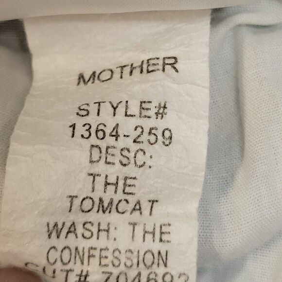 Mother Superior Jeans Womens 26 The Tomcat Confession Distressed Cropped USA - Picture 11 of 16